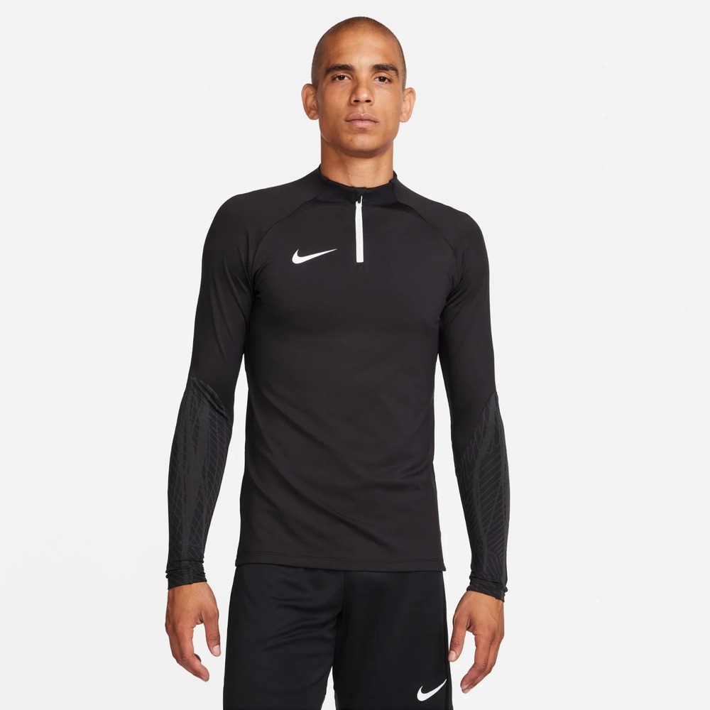 Nike Dri-FIT Strike Soccer Drill Top 1/4 Zip Men Medium Black Slim Fit NWT $72